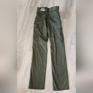 NWT 5.11 tactical womans pants. OD green. Never worn. Size 2.